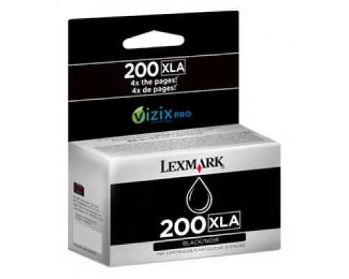 Lexmark Cartucho de tinta negro Alto Rendimiento 200XLA