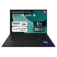 LG Gram 14ZD90T Intel Core Ultra 7 255H Port&aacute;til 35,6 cm (14") WUXGA 16 GB LPDDR5x-SDRAM 1 TB SSD FreeDOS Espa&ntilde;ol Negro (Espera 4 dias)