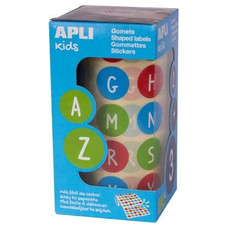 APLI R.900 GOMETS REMOVIBLES CIRCULARES LETRAS MAYUSCULAS DIAM 20MM MULTICOLOR-IR34 APLI R.900 GOMETS REMOVIBLES CIRCULARES LETRAS MAYUSCULAS DIAM 20MM MULTICOLOR