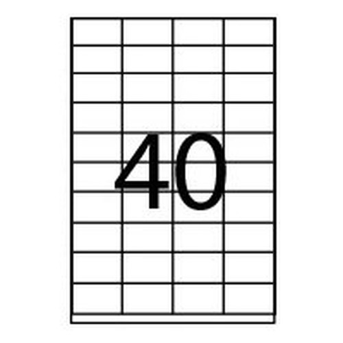 CAJA 100 HOJAS ETIQUETAS ADHESIVAS ILC BLANCA 52,5X29,7 FABRISA 15296 (Espera 4 dias)