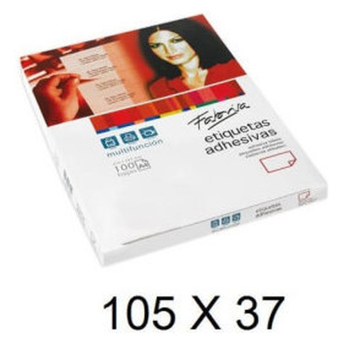 CAJA 100 HOJAS ETIQUETAS ADHESIVAS ILC BLANCA 105X37 FABRISA 15313 (Espera 4 dias)-SX25 CAJA 100 HOJAS ETIQUETAS ADHESIVAS ILC BLANCA 105X37 FABRISA 15313 (Espera 4 dias)
