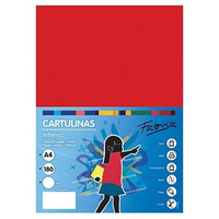 FABRISA Paq.50h cartulina 180gr A4 rojo-IR26 FABRISA Paq.50h cartulina 180gr A4 rojo
