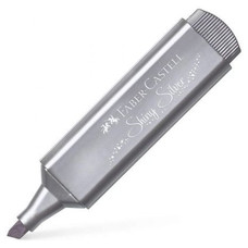 FABER-CASTELL Marcador fluorescente Textliner 1546 metallic plata-IR28 FABER-CASTELL Marcador fluorescente Textliner 1546 metallic plata