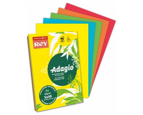 PAQUETE 500H PAPEL 80GR A4 AMARILLO INTENSO ADAGIO 40002490 (MIN5) (Espera 4 dias)