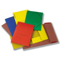 FABRISA Carpeta gomas y 3 solapas Classic folio verde