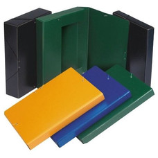 FABRISA Caja de proyectos carton gofrado lomo 30mm A4 azul