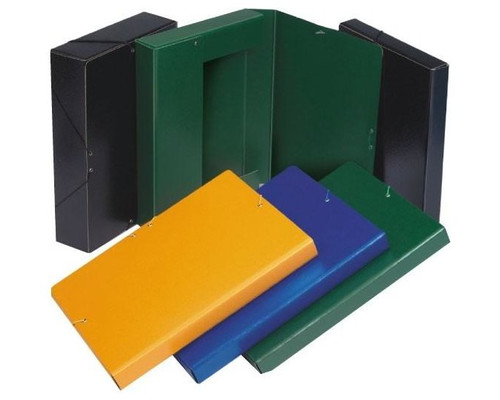 FABRISA Caja de proyectos carton gofrado lomo 70mm A4 azul