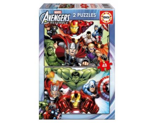 PUZZLE 2x48 AVENGERS DE 3-6 AÑOS EDUCA BORRAS 15932 (Espera 4 dias)