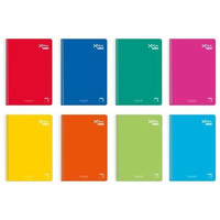 PACSA Cuaderno Xtra Plus tapa contracolada 80h 90g pauta 3,5mm folio colores surtidos