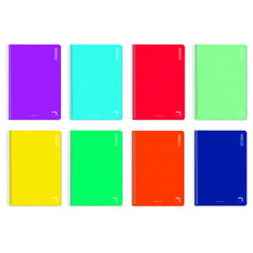 PACSA Cuaderno Basic tapa carton 80h 60g horizontal folio colores surtidos-IR20 PACSA Cuaderno Basic tapa carton 80h 60g horizontal folio colores surtidos