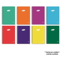 PACSA Cuaderno Basic tapa carton 80h 60g milimetrado folio colores surtidos