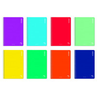 PACSA Cuaderno Basic tapa carton 80h 60g pauta 2,5 cuarto colores surtidos-IR15 PACSA Cuaderno Basic tapa carton 80h 60g pauta 2,5 cuarto colores surtidos