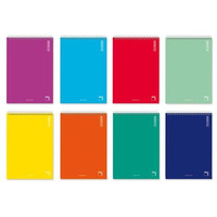 PACSA Bloc Basic tapa cartoncillo 80h cuadricula 4x4 octavo colores surtidos-IR26 PACSA Bloc Basic tapa cartoncillo 80h cuadricula 4x4 octavo colores surtidos