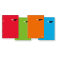 PACSA Cuaderno microperforado Superblock tapa contracolada 160h 90g cuadricula 5x5 A4 colores surtidos