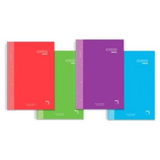 PACSA Cuaderno microperforado Premium Extra tapa forrada 120h 90g cuadricula 5x5 A4 colores surtidos-IR20 PACSA Cuaderno microperforado Premium Extra tapa forrada 120h 90g cuadricula 5x5 A4 colores surtidos