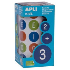 APLI R.900 GOMETS REMOVIBLES CIRCULARES VOCALES DIAM 20MM MULTICOLOR-IR34 APLI R.900 GOMETS REMOVIBLES CIRCULARES VOCALES DIAM 20MM MULTICOLOR