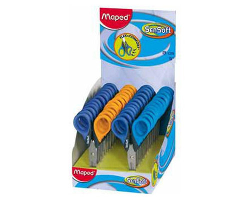 MAPED TIJERAS ESCOLARES SENOFT 13CM COLORES SURTIDOS