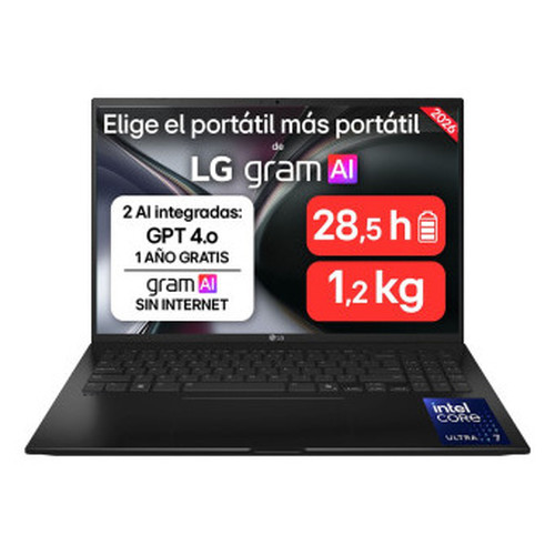 LG 16ZD90TL-G.AX85BN U7-258V 32GB 512GB DOS 16"-IA15 LG 16ZD90TL-G.AX85BN U7-258V 32GB 512GB DOS 16"