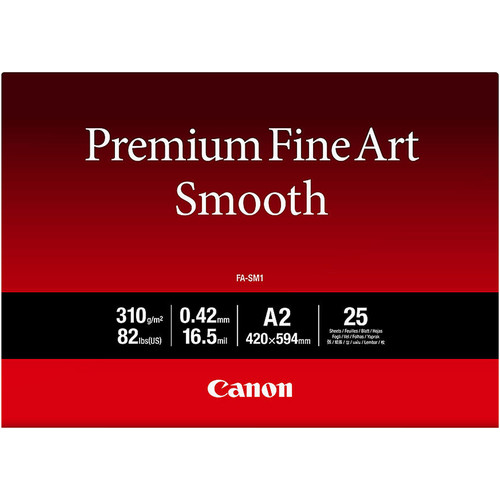 CANON Papel Premium Fine Art Smooth FA-SM1 A2 25hojas EMEA-IR30 CANON Papel Premium Fine Art Smooth FA-SM1 A2 25hojas EMEA
