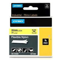 DYMO RHINO Cinta ID1-24 Negro/amarillo nylon
