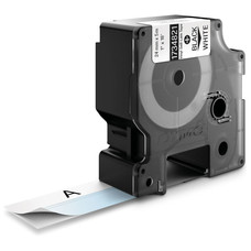 DYMO RHINO Cinta ID1-24 Negro/blanco autolaminado-IR25 DYMO RHINO Cinta ID1-24 Negro/blanco autolaminado