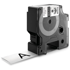 DYMO RHINO Cinta ID1-24 Negro/blanco tubo termorretractil-IR25 DYMO RHINO Cinta ID1-24 Negro/blanco tubo termorretractil