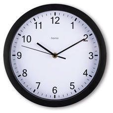 HAMA Reloj de Pared Elba, Negro