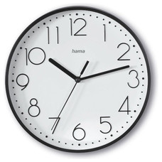 HAMA Reloj de Pared Salina, Negro