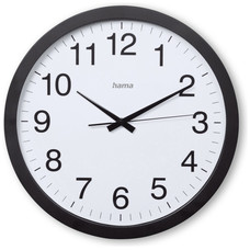 HAMA Reloj de Pared Aruba, Negro