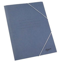 FABRISA Carpeta carton gomas folio azul