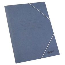 FABRISA Carpeta carton gomas folio azul-IR41 FABRISA Carpeta carton gomas folio azul