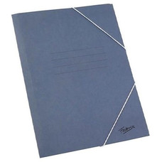 FABRISA Carpeta carton gomas cuarto azul-IR32 FABRISA Carpeta carton gomas cuarto azul