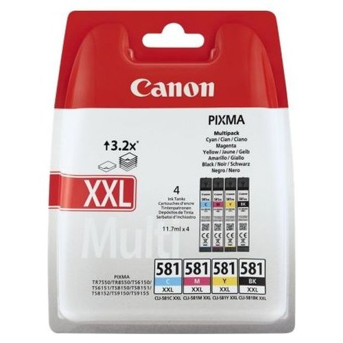 TINTA CANON MULTIPACK CLI581XXL CMYB-SE20 TINTA CANON MULTIPACK CLI581XXL CMYB