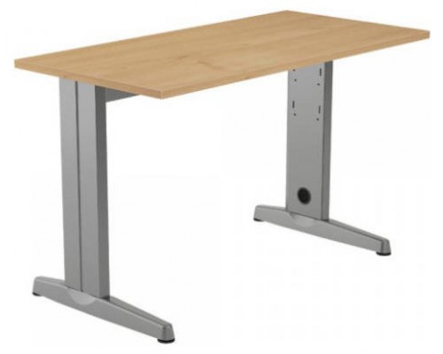 MESA DE OFICINA SERIE METAL 120X60 GRIS / ROBLE ROCADA 2000AC08 (Espera 4 dias)