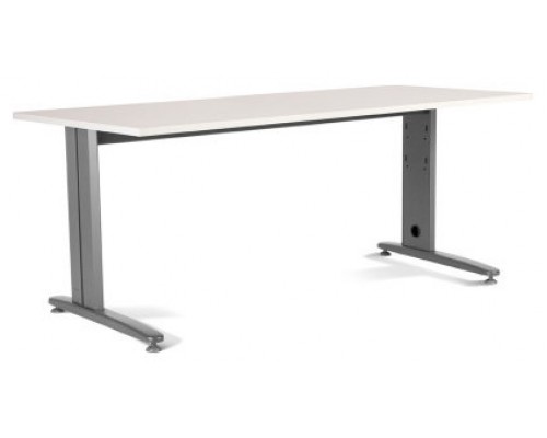 MESA DE OFICINA SERIE METAL 200X80 GRIS / BLANCO ROCADA 2004AC04 (Espera 4 dias)