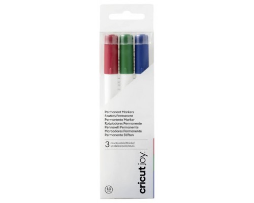 CRICUT JOY PERMANENT MARKERS 3-PACK 1.0 (BLUE, RED, GREEN) (Espera 4 dias)