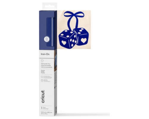 CRICUT FLOCKED IRON-ON BLUE 30X48CM (Espera 4 dias)