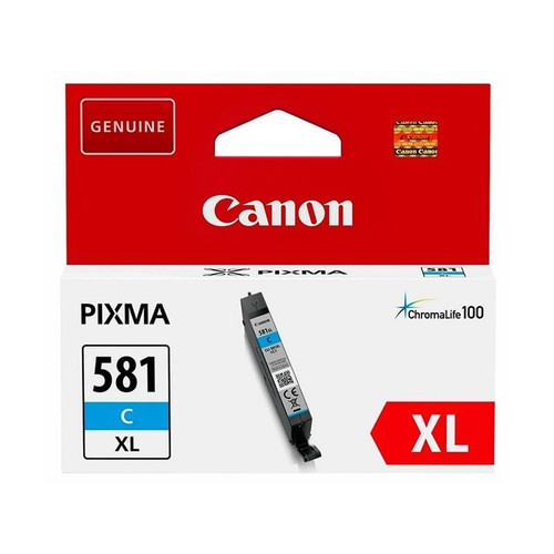 Canon Pixma TS615x/TS815x/TS915x/TR755x/TR855x Cartucho Cian CLI581XL