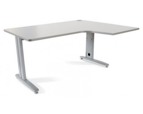 MESA DE OFICINA SERIE METAL FORMA L DERECHA 160X120 GRIS / GRIS ROCADA 2051AC02 (Espera 4 dias)