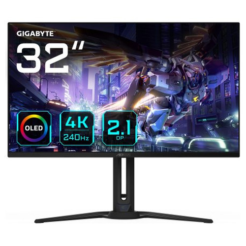 AORUS FO32U2P pantalla para PC 80 cm (31.5") 3840 x 2160 Pixeles 4K Ultra HD OLED Negro (Espera 4 dias)-SX18 AORUS FO32U2P pantalla para PC 80 cm (31.5") 3840 x 2160 Pixeles 4K Ultra HD OLED Negro (Espera 4 dias)