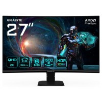 GIGABYTE GS27QCA 27" Monitor Curvo para Gaming QHD - 2560 x 1440, 180Hz, 1ms, 250 cd/m&sup2;, FreeSync, HDR Ready, HDMI 2.0, DisplayPort 1.4 (Espera 4 dias)