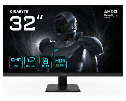 GIGABYTE GS32QA Monitor Gaming 32” QHD - 2560 x 1440, 180Hz, 1ms, 300 cd/m², FreeSync Premium, HDR Ready, HDMI 2.0, DisplayPort 1.4 (Espera 4 dias)-SX18 GIGABYTE GS32QA Monitor Gaming 32” QHD - 2560 x 1440, 180Hz, 1ms, 300 cd/m², FreeSync Premium, HDR Ready, HDMI 2.0, DisplayPort 1.4 (Espera 4 dias)
