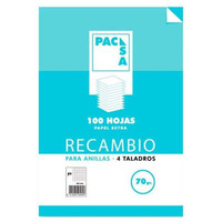 PACSA Recambio 4 taladros 100h 70g cuadricula 4x4 folio