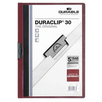 Durable Dosier con clip Duraclip - PVC - A4 - 30 hojas - Color morado-IR43 Durable Dosier con clip Duraclip - PVC - A4 - 30 hojas - Color morado