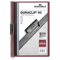 Durable Dosier con clip  Duraclip - PVC - A4 - 60 hojas - Color morado