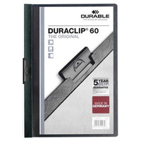 Durable Dosier con clip  Duraclip - PVC - A4 - 60 hojas - Color verde