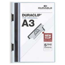 Durable Dosier con clip Duraclip - PVC - A3 - 60 hojas - Color azul-IR39 Durable Dosier con clip Duraclip - PVC - A3 - 60 hojas - Color azul