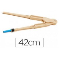 COMPAS 42 CMS. PLASTICO IMITACIÓN MADERA PARA PIZARRA FAIBO 238 (Espera 4 dias)