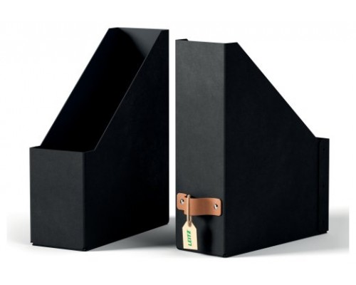 PACK 2 REVISTEROS DE CARTÓN COLOR NEGRO LEITZ 24710095 (Espera 4 dias)