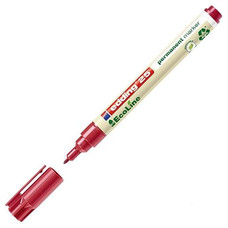 EDDING Marcador permanente EcoLine 25 punta conica 1mm rojo